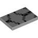 LEGO Medium Stone Gray Tile 2 x 3 with Gray pixels (26603)