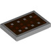 LEGO Gris pierre moyen Tuile 2 x 3 avec Minecraft Bouclier Print (34802 / 102714)