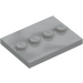 LEGO Medium Stone Gray Tile 3 x 4 with Four Studs (17836 / 88646)