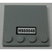 LEGO Medium Stone Gray Tile 4 x 4 with Studs on Edge with &#039;HS60048&#039; Sticker (6179)