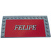 LEGO Medium Stone Gray Tile 6 x 12 with Studs on 3 Edges with &#039;Felipe&#039; Sticker (6178)