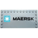 LEGO Medium Stone Gray Tile 6 x 12 with Studs on 3 Edges with &quot;MAERSK&quot; Sticker (6178)