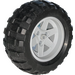 LEGO Medium Stone Gray Tire Baloon Wide 94.8 x 44R with Rim 56 X 34 with 3 Holes