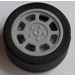 레고 미디엄 스톤 그레이 Tire, Low Profile, Narrow Ø14.58 X 6.24 with Rim 11 x 6 mm and Spokes