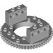LEGO Gris pierre moyen Haut for Turntable avec Technic Bricks Attached (2855)