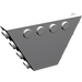 LEGO Mittleres Steingrau Trapezoid Tipper Ende 6 x 4 mit Bolzen (30022)