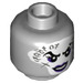 LEGO Medium Stone Gray Ultra Violet Minifigure Head (Recessed Solid Stud) (3626 / 37259)