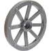 LEGO Medium Stone Gray Wagon Wheel Ø33.8 with 8 Spokes with Notched Hole (4489)