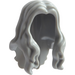 LEGO Medium Stone Gray Wavy Long Hair with Parting (33461 / 95225)