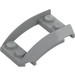 LEGO Medium Stone Gray Wedge 4 x 3 Curved with 2 x 2 Cutout (47755)