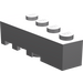 LEGO Gris pierre moyen Coin Brique 2 x 4 Droite (41767)