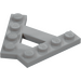 LEGO Medium Stone Gray Wedge Plate 1 x 4 A-Frame (45°) (15706)