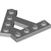 LEGO Medium Stone Gray Wedge Plate 1 x 4 A-Frame (45°) (15706)