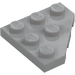 LEGO Medium Stone Gray Wedge Plate 3 x 3 Corner (2450)