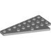 LEGO Medium Stone Gray Wedge Plate 4 x 8 Wing Left with Underside Stud Notch (3933)