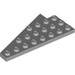LEGO Medium Stone Gray Wedge Plate 4 x 8 Wing Right with Underside Stud Notch (3934)