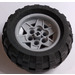 LEGO Medium Stone Gray Wheel 43.2mm D. x 26mm Technic Racing Small with 6 Pinholes with Tire Balloon Wide 68.7 X 34R