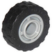 LEGO Gris Pierre Moyen Wheel Hub Ø11.2 x 8 with Centre Groove with Tire Ø 17.6 x 6.24 with Band