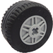 LEGO Medium Stone Gray Wheel Rim Ø18 x 14 with Axle Hole with Tire Ø30.4 x 14 (Thick Rubber)
