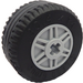 LEGO Gris piedra medio Wheel Rim Ø18 x 14 with Axle Hole with Tire Ø30.4 x 14 (Thick Rubber)