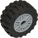 레고 미디엄 스톤 그레이 Wheel Rim Ø18 x 14 with Pin Hole with Tire Ø 30.4 x 14 with Offset Tread Pattern and Band around Center