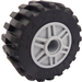 LEGO Medium Stone Gray Wheel Rim Ø18 x 14 with Pin Hole with Tire 30.4 x 14 with Offset Tread Pattern and No band