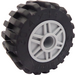 LEGO Medium steengrijs Wheel Rim Ø18 x 14 with Pin Hole with Tire 30.4 x 14 with Offset Tread Pattern and No band