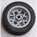 LEGO Medium Stone Gray Wheel Rim Ø30 x 20 with 3 Pin Holes with Tire, Low Profile, Wide Ø43.2 X 22 ZR