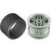 LEGO Medium Stone Gray Wheel Rim Ø30 x 20 with No Pinholes, with Reinforced Rim with Tire Low Wide Ø37 X 22 LEGO Medium Stone Gray Wheel Rim Ø30 x 20 with No Pinholes, with Reinforced Rim with Tire Low Wide Ø37 X 22