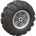 LEGO Medium Stone Gray Wheel Rim Ø30 x 20 with No Pinholes, with Reinforced Rim with Tyre Balloon Wide Ø56 X 26