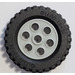 LEGO Keskitumma kivenharmaa Wheel Rim 30mm x 12.7mm Stepped with Tire 13 x 24