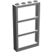 레고 미디엄 스톤 그레이 창문 1 x 4 x 6 ~와 함께 3 창 (6160)