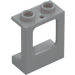 LEGO Medium Stone Gray Window Frame 1 x 2 x 2 (Plane) with 1 Hole in Bottom (60032)