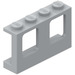 LEGO Mittleres Steingrau Fenster Rahmen 1 x 4 x 2 mit festen Bolzen (4863)