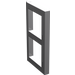 LEGO Medium Stone Gray Window Pane 1 x 2 x 3 without Thick Corners (3854)