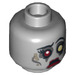 LEGO Medium Stone Gray Zombie Bride Head (Recessed Solid Stud) (3626 / 10869)