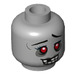 LEGO Medium Stone Gray Zombie Cheerleader Minifigure Head (Recessed Solid Stud) (3626 / 22308)