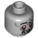 LEGO Medium Stone Gray Zombie Head (Safety Stud) (11768 / 15119)