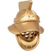 LEGO Metallic Copper Gladiator Helmet with Visor with Holes (95676 / 96294)