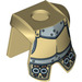 LEGO Metallisk Guld Rustning Breastplate med Ben Protection med Silver Panels och Buckles (2587 / 10845)