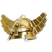 LEGO Metallic Gold Minifig Helmet Cap with Wings (60747 / 61846)