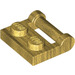 LEGO Metallic Gold Plate 1 x 2 with Side Bar Handle (48336)