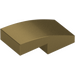 LEGO Metallic Gold Slope 1 x 2 Curved (3593 / 11477)