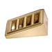 LEGO Metallic Gold Slope 1 x 2 x 0.7 (18°) with Grille (61409)