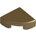 LEGO Metallic Gold Tile 1 x 1 Quarter Circle (25269)