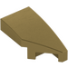 LEGO Metallic Gold Wedge 1 x 2 Right (29119)