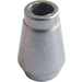 LEGO Metallic Silver Cone 1 x 1 with Top Groove (28701 / 59900)