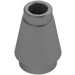 LEGO Metallic Silver Cone 1 x 1 without Top Groove (4589 / 6188)