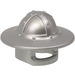 LEGO Metallic Silver Helmet with Chin Guard and Broad Brim (15583 / 30273)