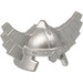 LEGO Metallic Silver Helmet with Wings (60747 / 61846)